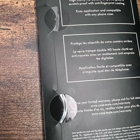 Kate Spade New York Apple iPhone 14/ Plus Ring Lens Protector in Stone Gold. New - Picture 8 of 8